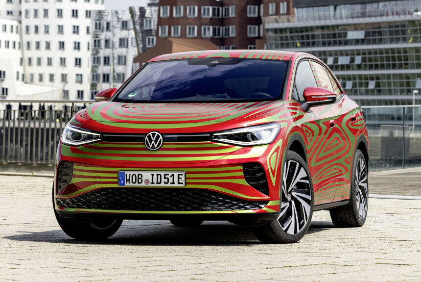 Volkswagen ID.5 GTX - один из вероятных кандидатов на статус первого электромобиля марки, продажи которого начнутся в России