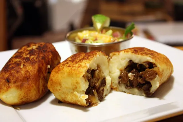 Картофельные зразы с грибами 