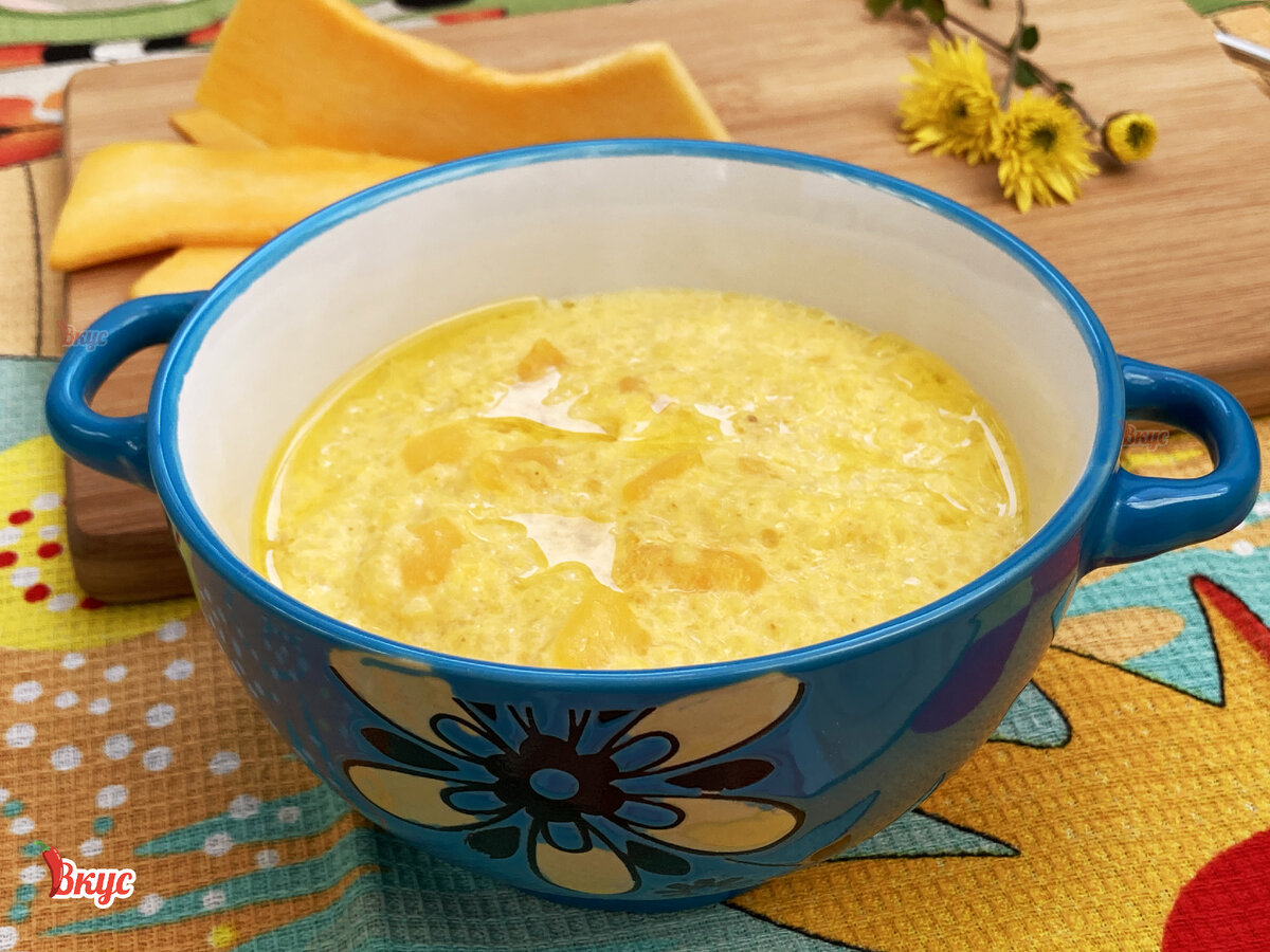Вкусная пшеничная каша с тыквой