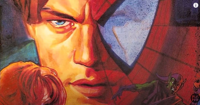 Постер с Ди Каприо в образе человека-паука