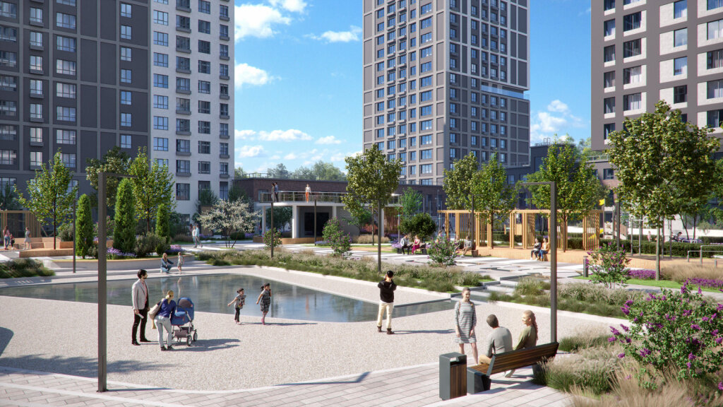  Концепция двора в ЖК «Парк Столиц»