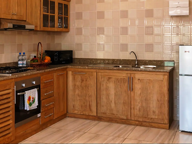 Кухня в апартаментах. Сейшелы