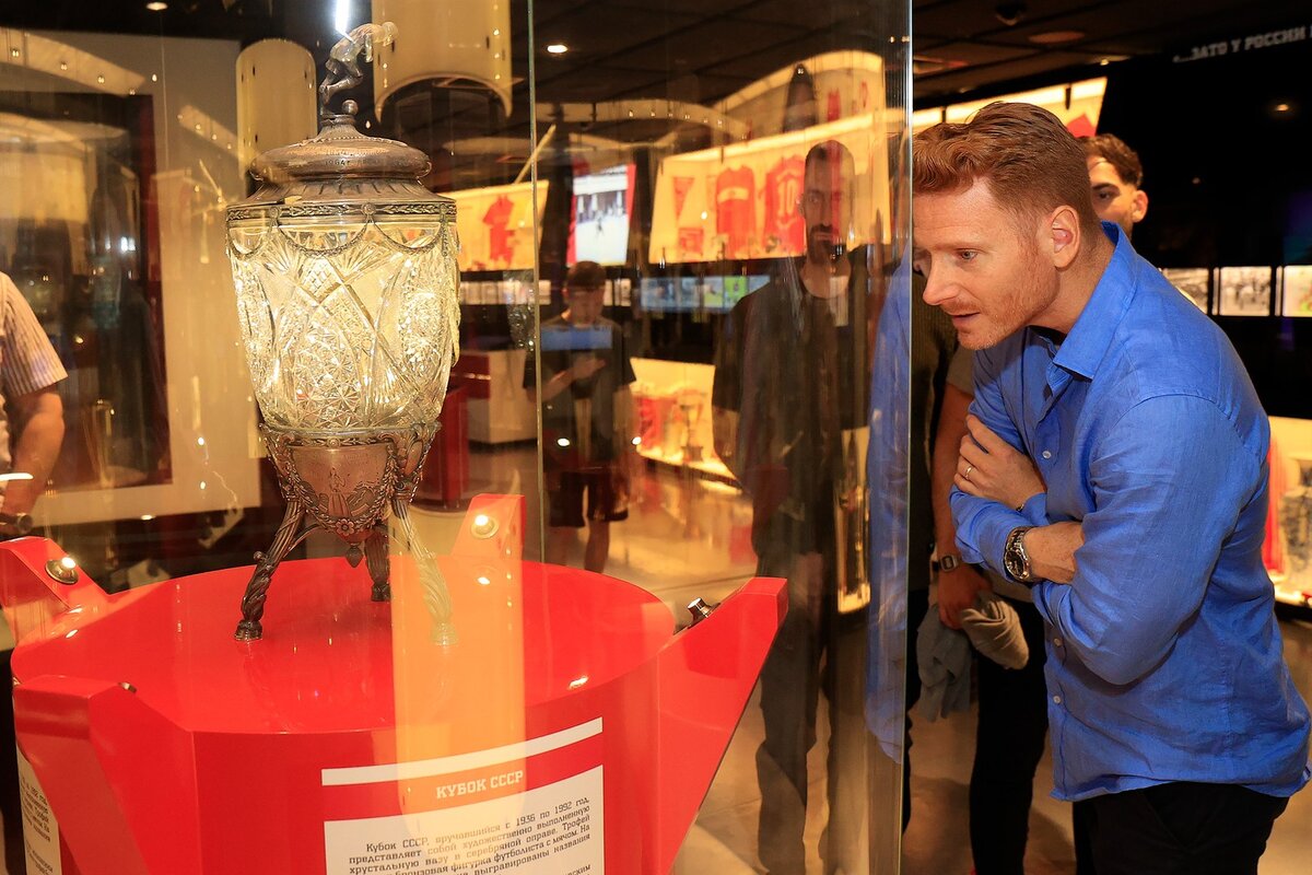 Новый наставник "Спартака" в музее клуба