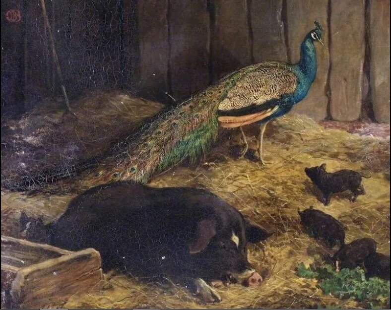 "Красавица и чудовище", Чарльз Барбер, 1878 год. Литературный музей, Рединг.