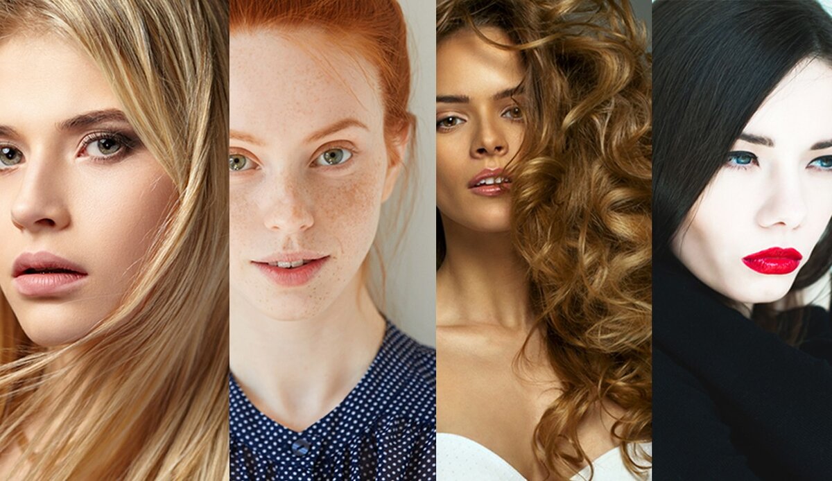 Четыре базовых цветотипа внешности