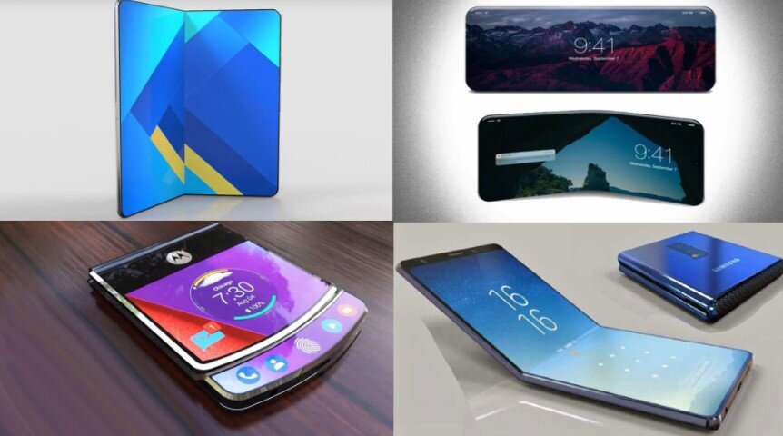 разные складные смартфоны