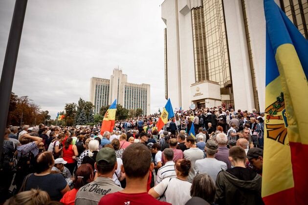    Акция протеста сторонников партии «Шор»   
 в Кишинёве partidulsor. md