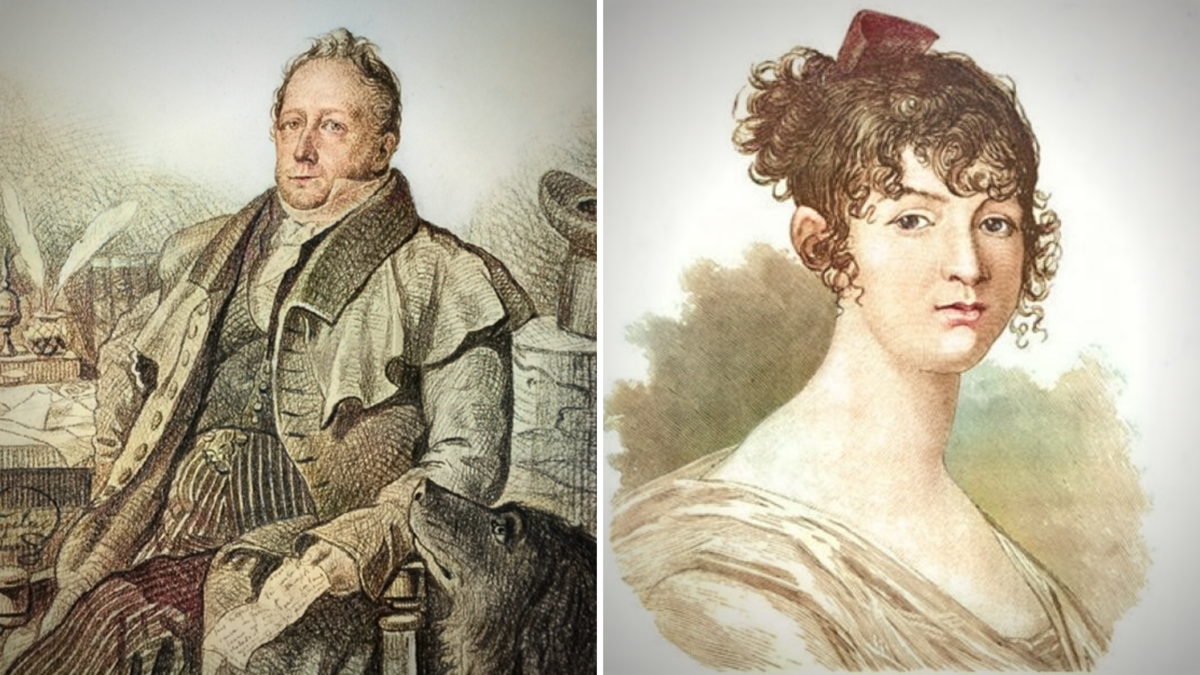 Сергей Пушкин и Надежда Ганнибал