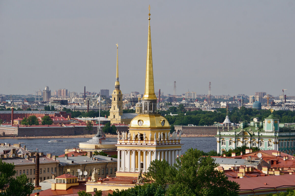 Санкт-Петербург. Адмиралтейство. Эрмитаж. Петропавловская крепость.