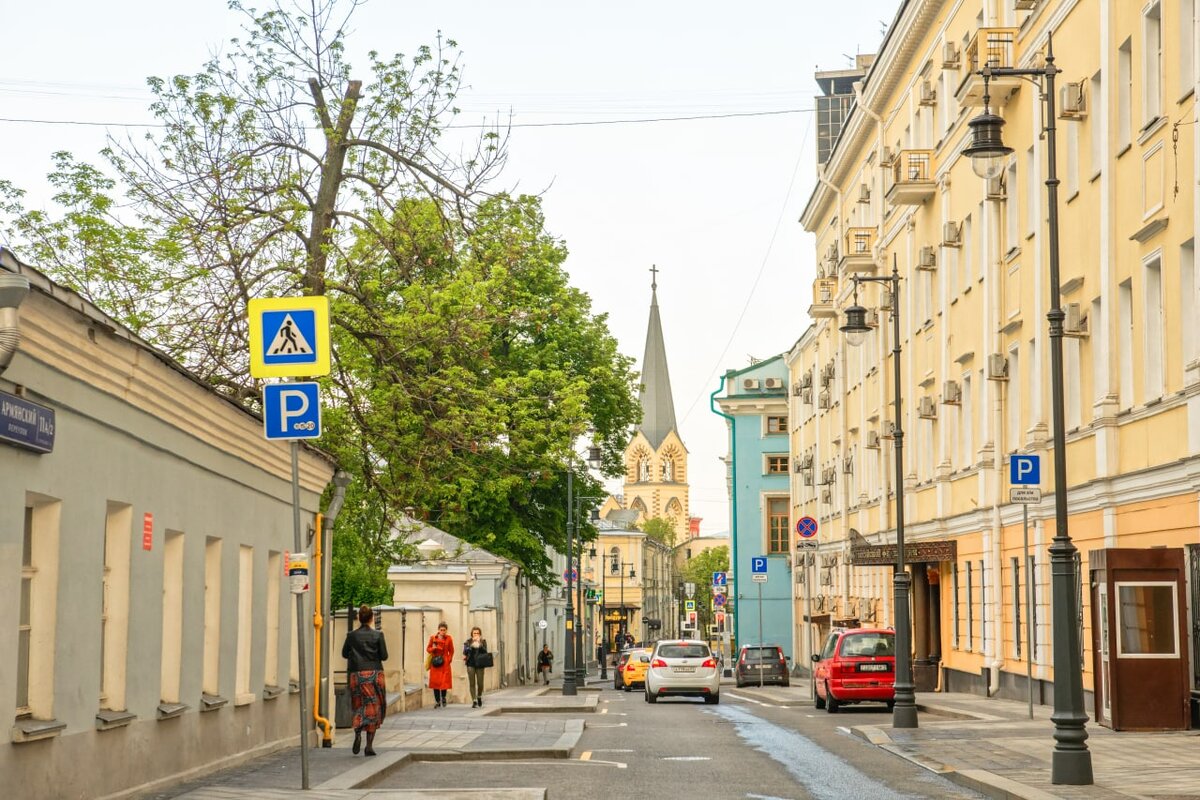 Армянский переулок карта москвы