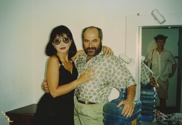Ирина Аллегрова с продюсером Матвеем Аничкиным (начало 90-х).
