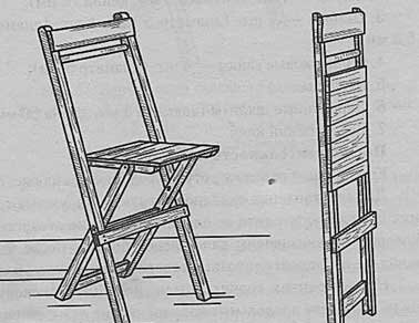 Как сделать складной стул своими руками