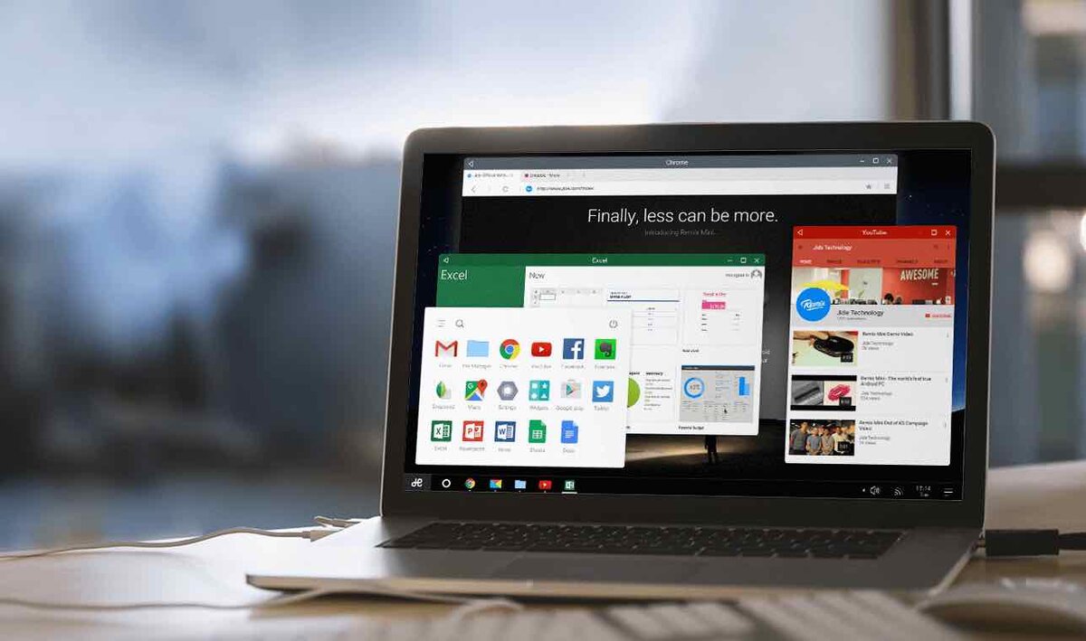 Remix  os 2.0 с оконным режимом