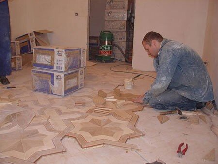  Паркет на основании из фанеры