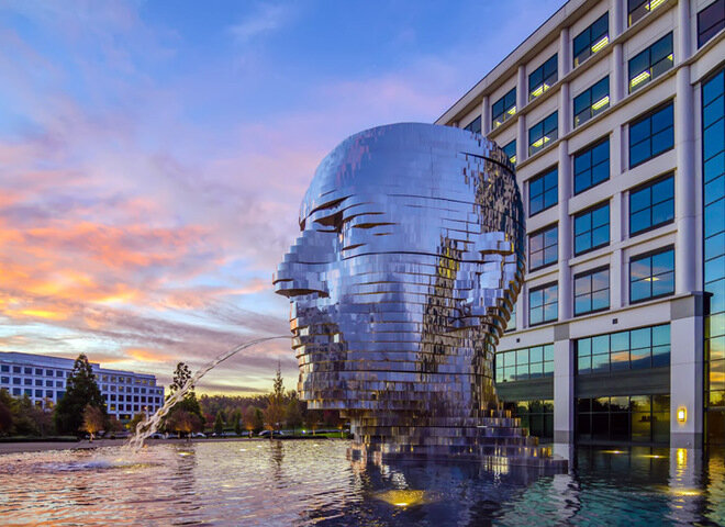 Зеркальный фонтан "Метаморфозы", США   © flickr.com/digidreamgrafix