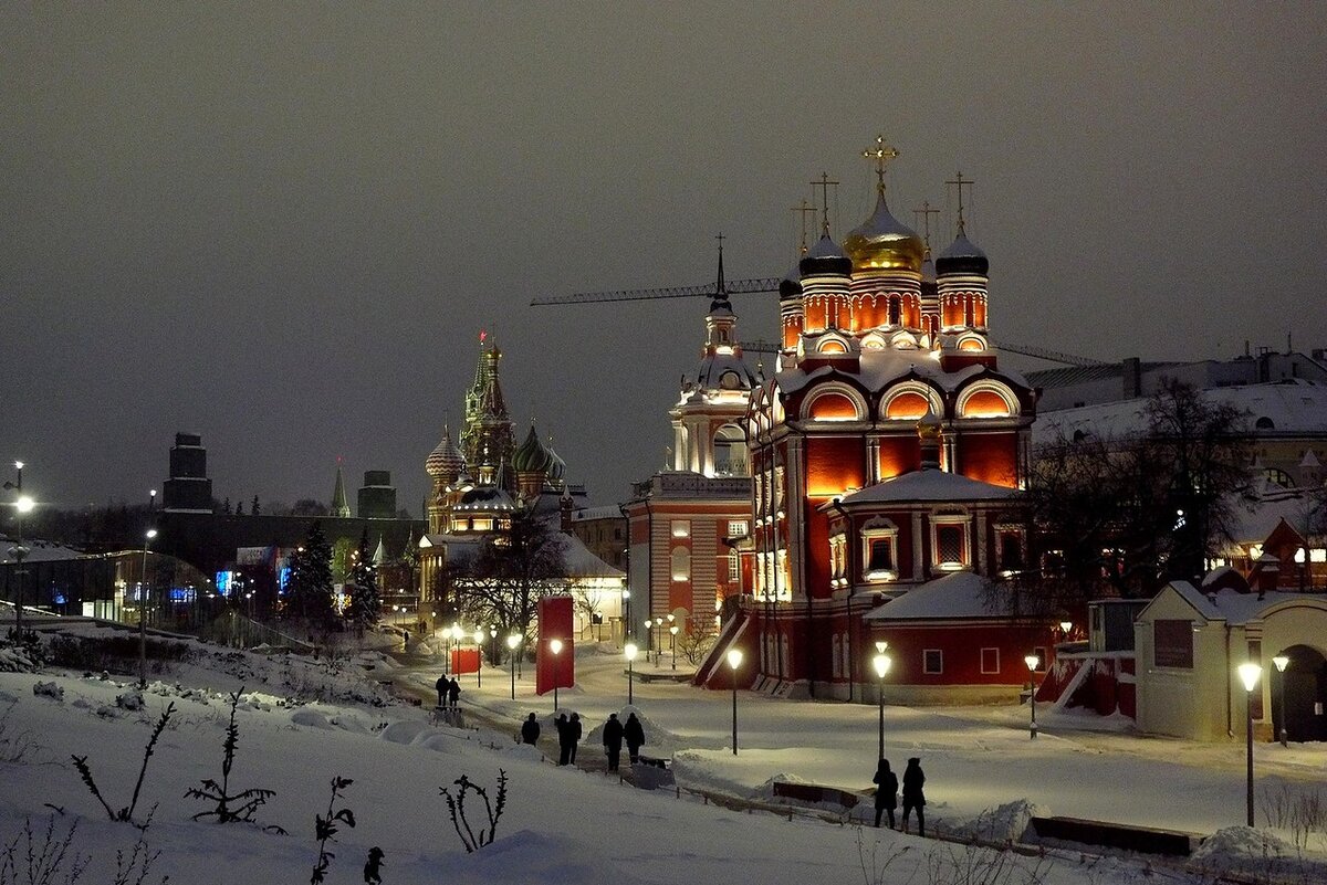 Москва зимой любительские
