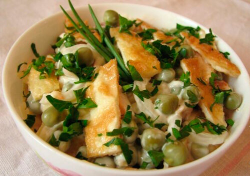 Салат с омлетом , пошаговый рецепт на ккал, фото, ингредиенты - Nataliya