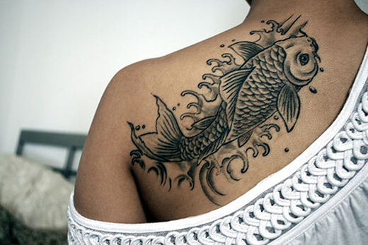 Тату знак зодиака Рыбы ♓ — значение, фото, эскизы и примеры для девушек и мужчин