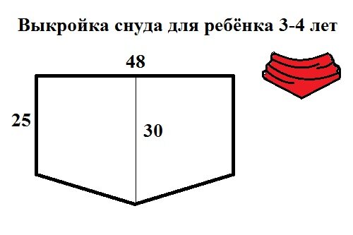 Выкройка и МК по пошиву детские брюки для ребенка, размер 80-98 (1, 1.5, 2, 3 года), четыре размера