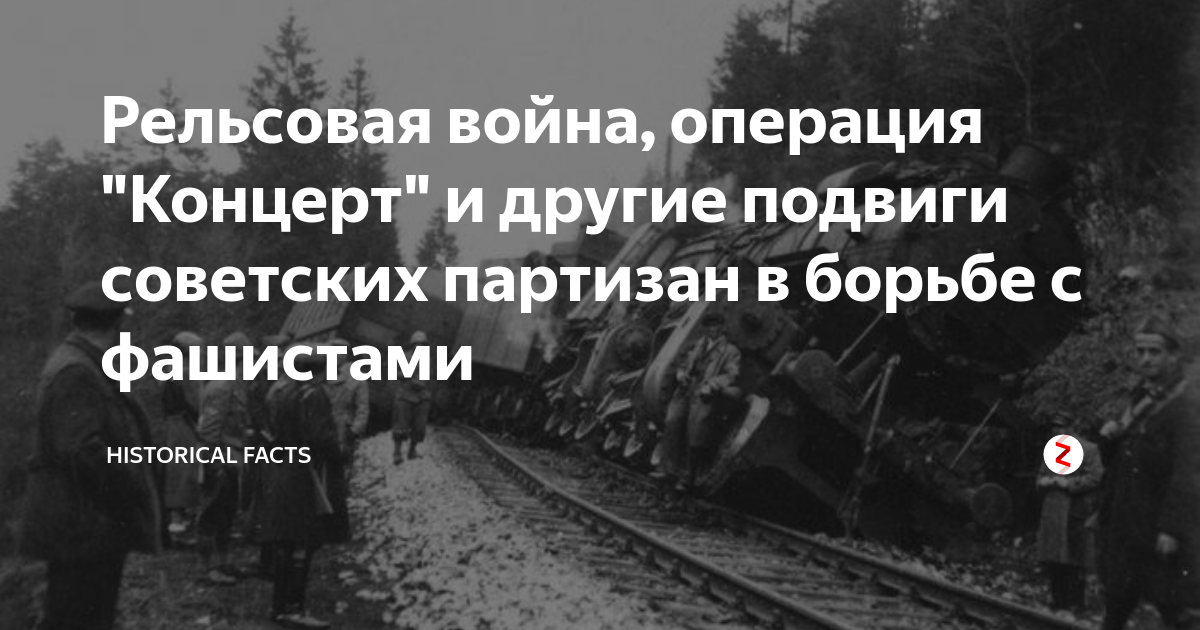 Рельсовая война, операция "Концерт" и другие подвиги советских партизан в  борьбе с фашистами | Historical Facts | Дзен