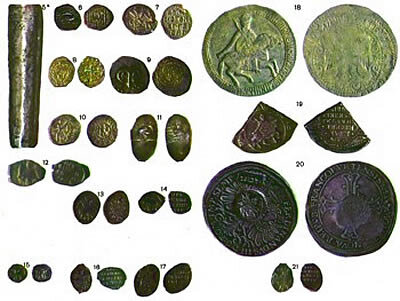 
Монеты древней Руси - рубль, полтина, деньга, пулы и др.