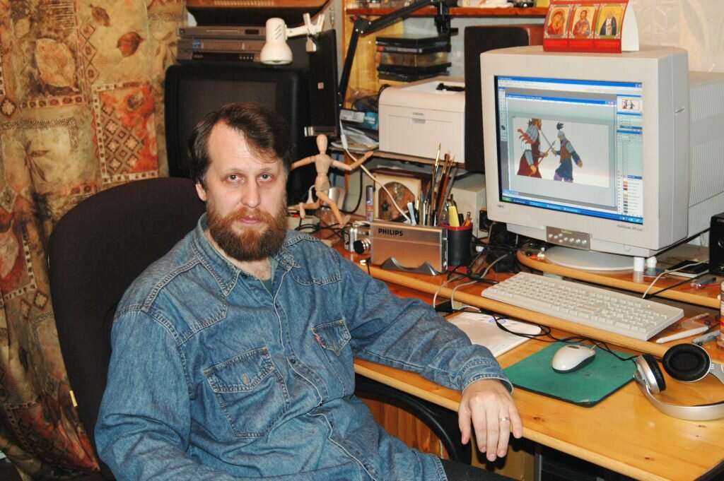 Станислав Подивилов на своем рабочем месте