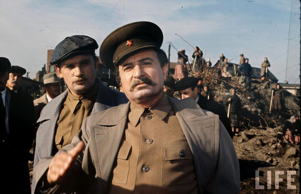 Евгений Урбанский на съемках фильма «Директор». 1965 год.