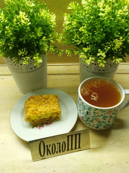 Фото творожно-яблочного рулета