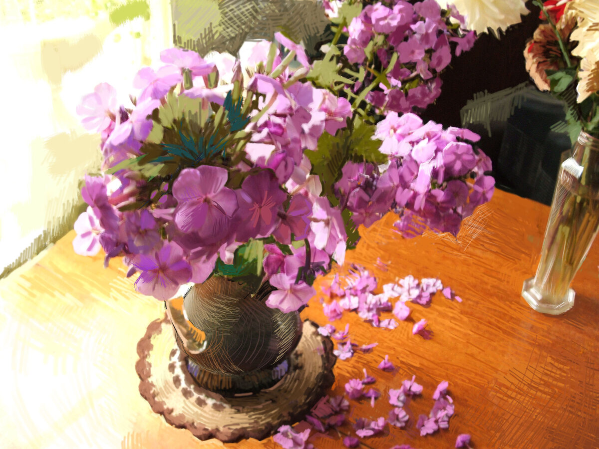 Нарисовано в Corel Painter Essentials 3 в 2005 году