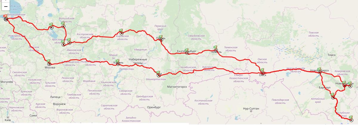 Карта омск горный алтай