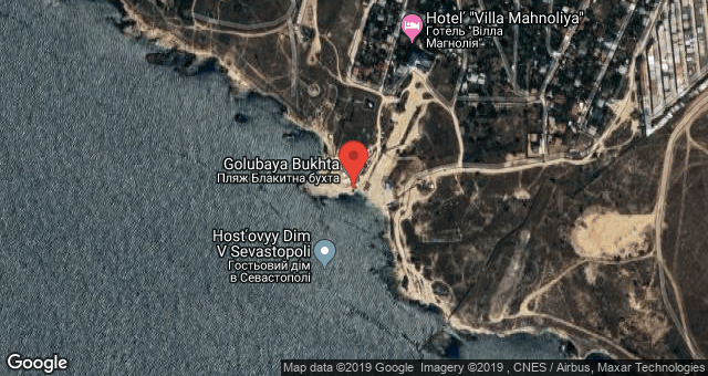 пляж на карте