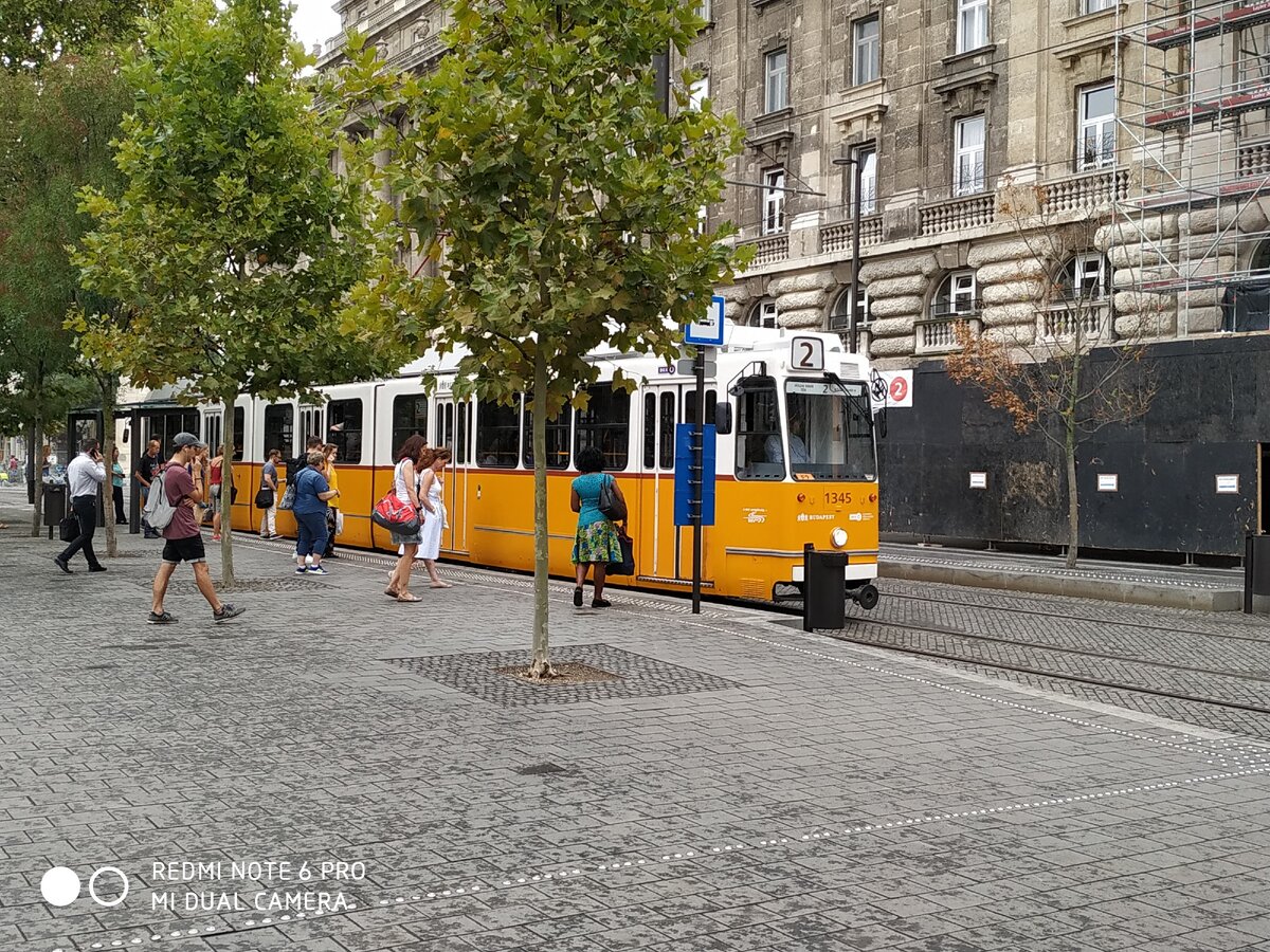 Знаменитые будапештские трамваи. Кстати, они самые длинные в мире.
