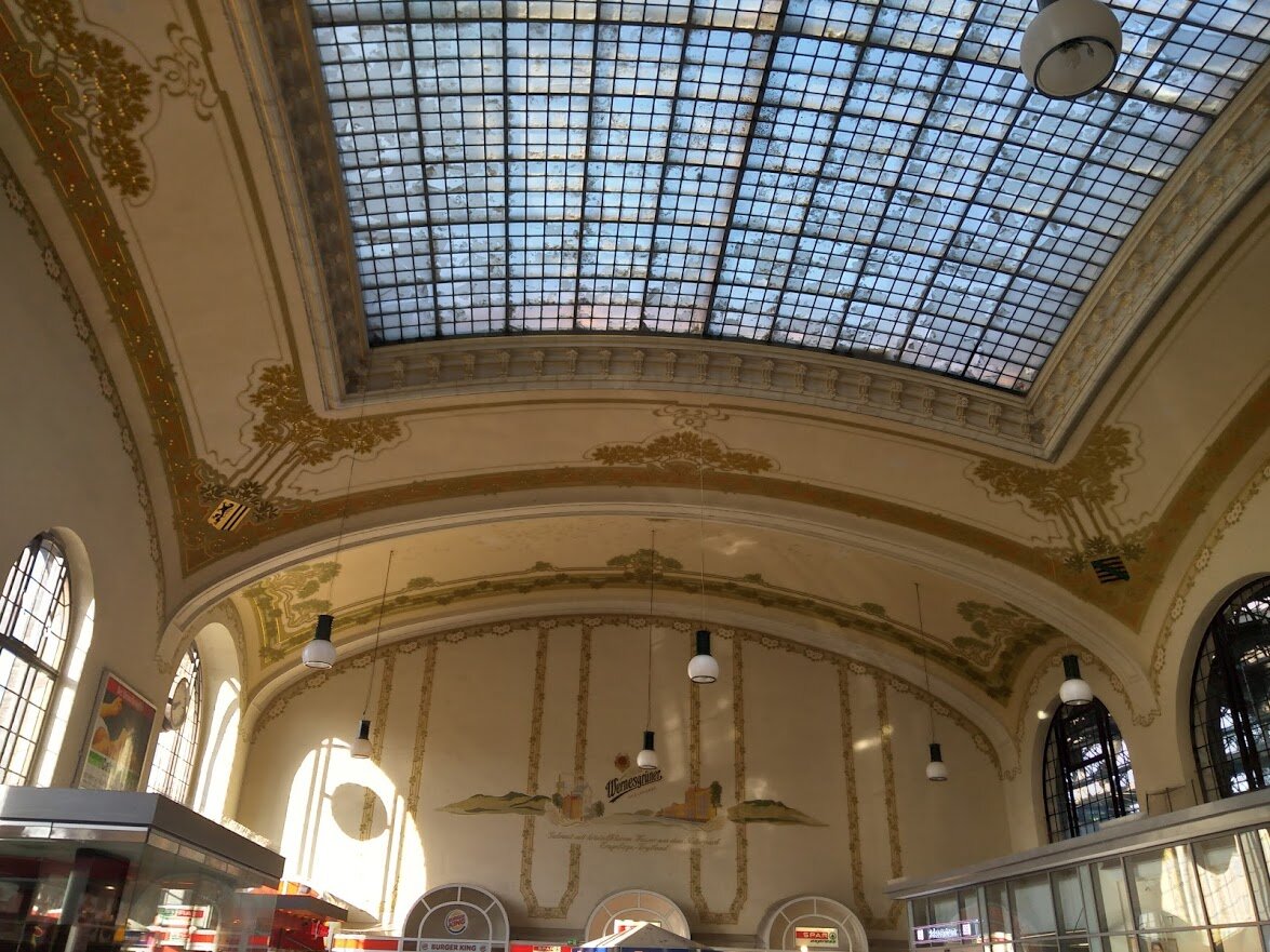 Крыша вокзала в Дрездене