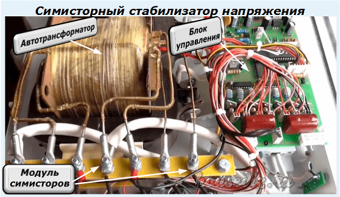 Симисторный стабилизатор напряжения схема