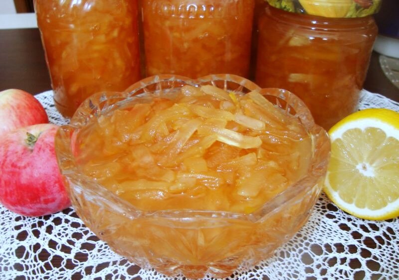 Варенье из яблок с лимоном