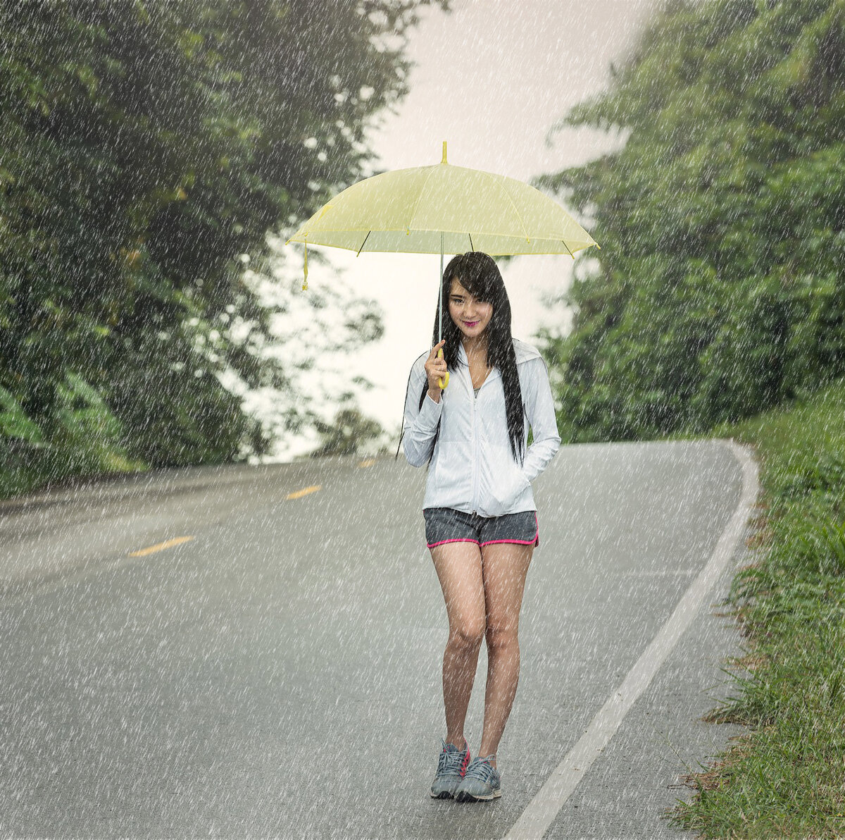 Быстрый шаг не спасет от дождя