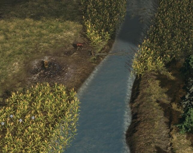 Таких идиллических картин на карте не много…  Даже не понятно откуда взялась эта лошадь, места тут дикие не обжитые.