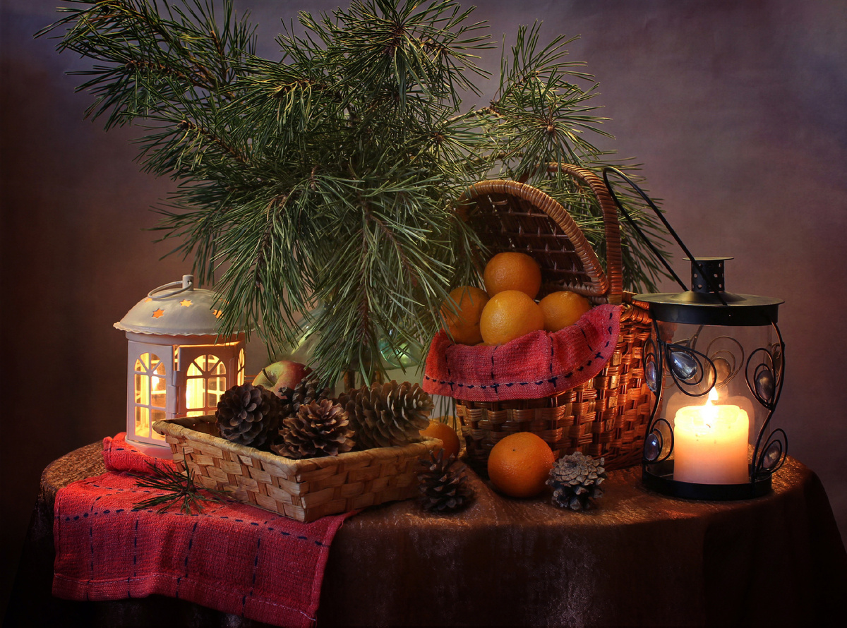 "Новогодние фонарики" фото автора