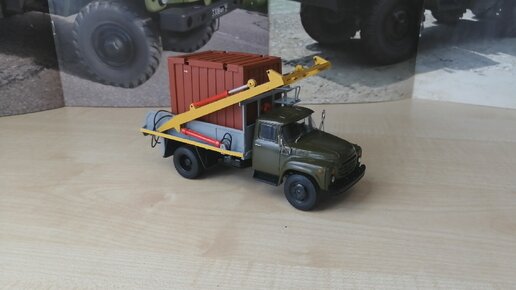 Обзор модели Зил-130 самопогрузчик, масштаб 1:43, Автоистория+Max-models.