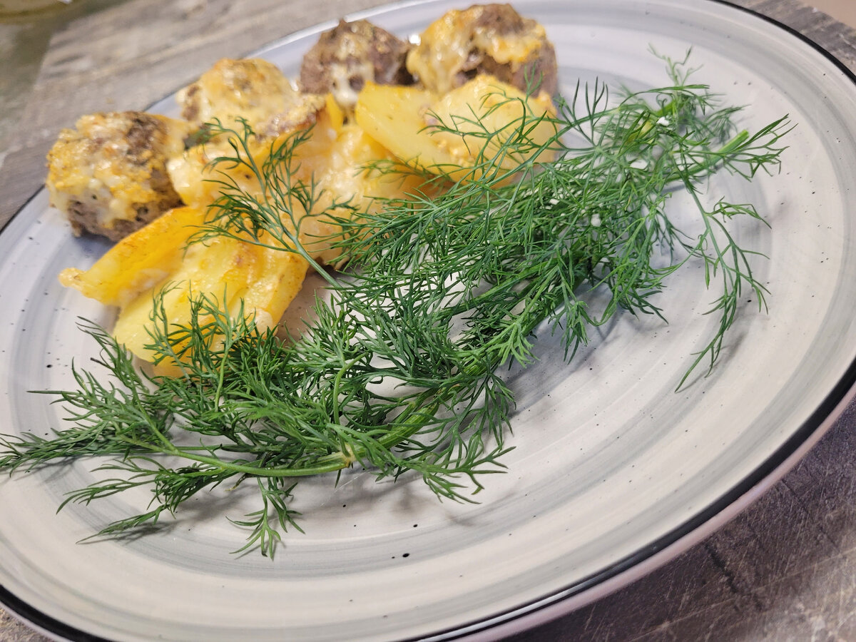 Фото автора.Готовый обед.