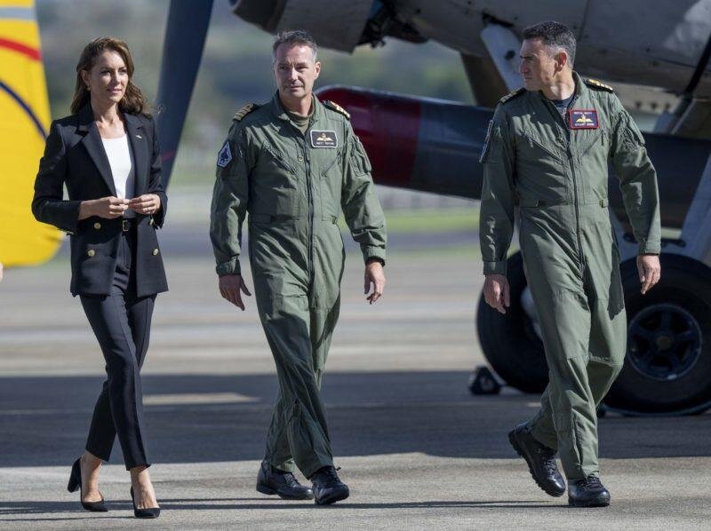 Кейт Миддлтон на авиабазе. Фото: Getty Images. Фотография взята из открытых источников.  📷
