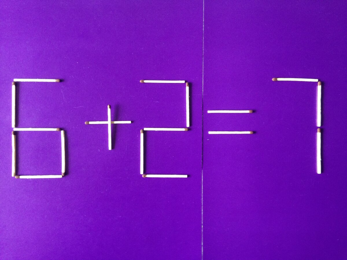 7 2. Головоломки. Головоломка из спичек 6+2·2=4. 2 Спички. МОЗГОЛОМКА головоломка.