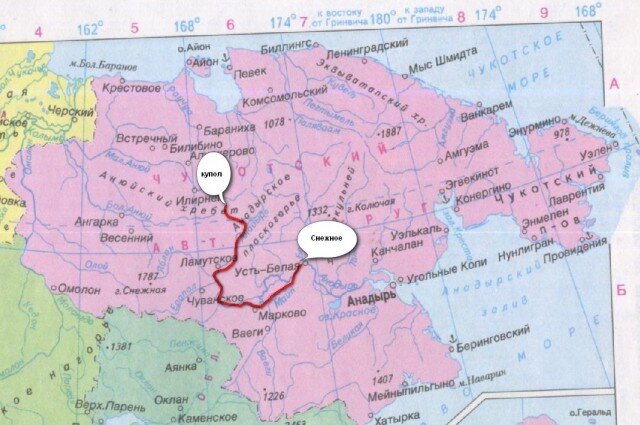 Карта билибинского района подробная