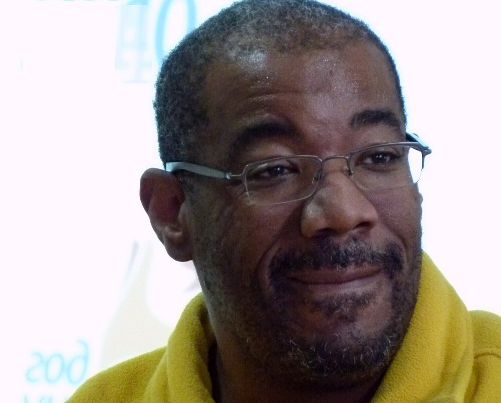 Кевин Махогани на мастер-классе в Новосибирском музыкальном колледже им. Мурова, 2010 (фото © Кирилл Мошков, «Джаз.Ру»)