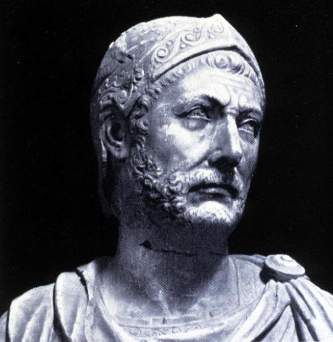 Ганнибал Барка (247-183 г. до н.э.) Примерное изображение
