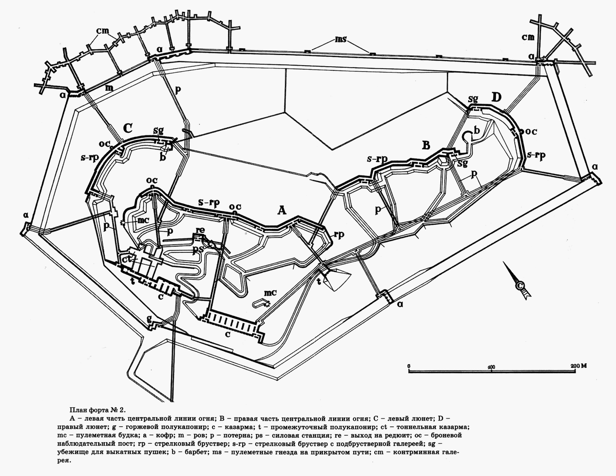 Схемка самого форта, которую мы утащили у Приморских коллег.