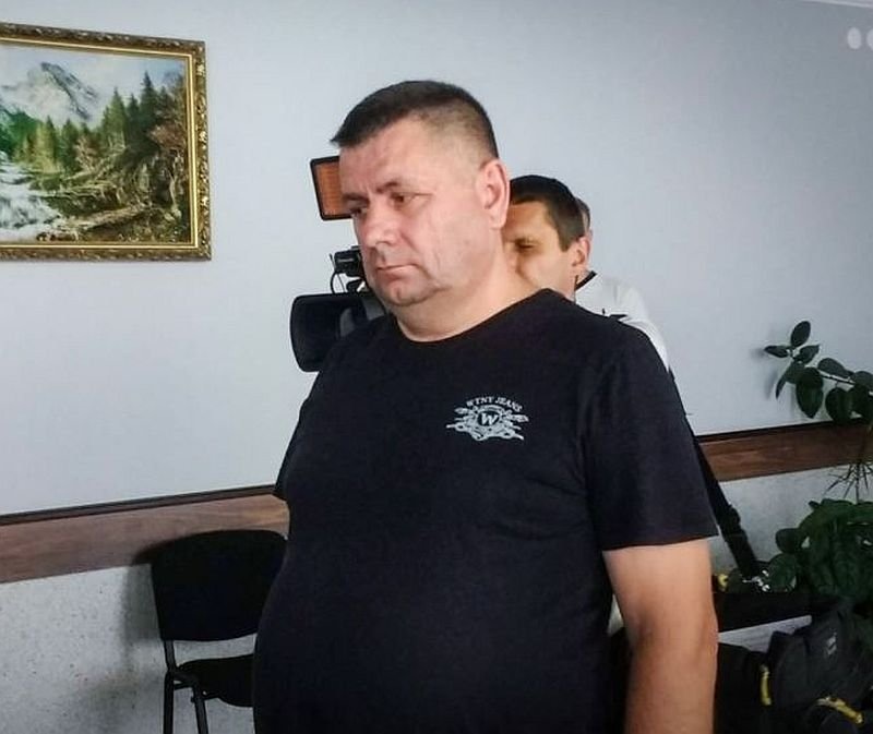 На фото - Олег Кизименко в Херсонском городском суде, 12 сентября 2018 года. 