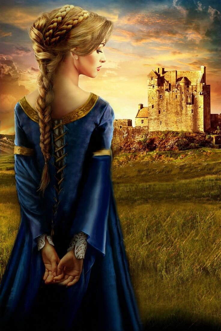 Аллегория. История не сохранила изображений Гиты Уэссекской, но она вполне могла быть такой  же красавицей, как эта современная девушка с картины арт. художника :-)