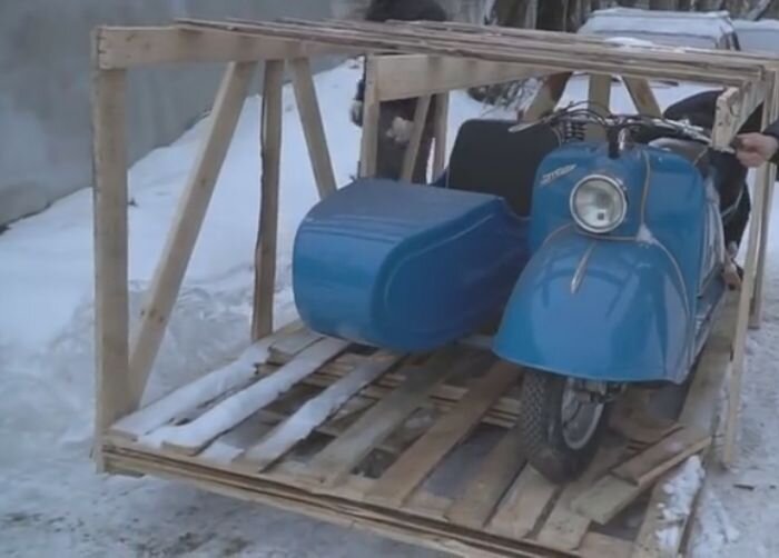 Мотороллер т200м с коляской