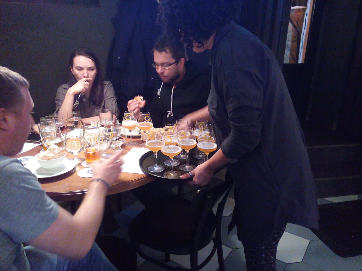 На лекции было продегустировано 5 сортов пивоварни Craab